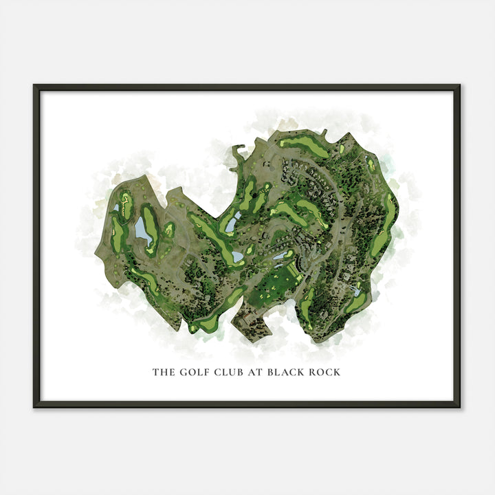 Print of The Golf Club At Black Rock Classic Map