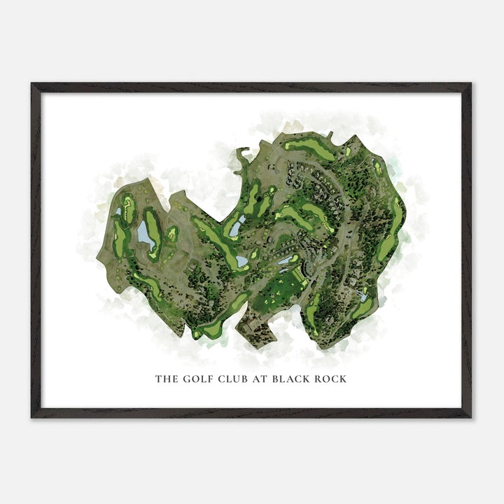 Print of The Golf Club At Black Rock Classic Map