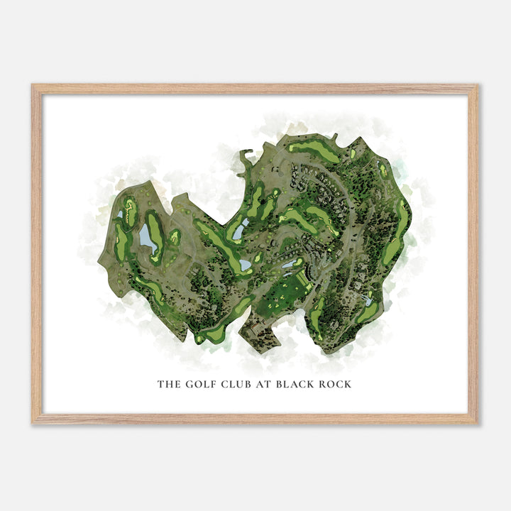 Print of The Golf Club At Black Rock Classic Map