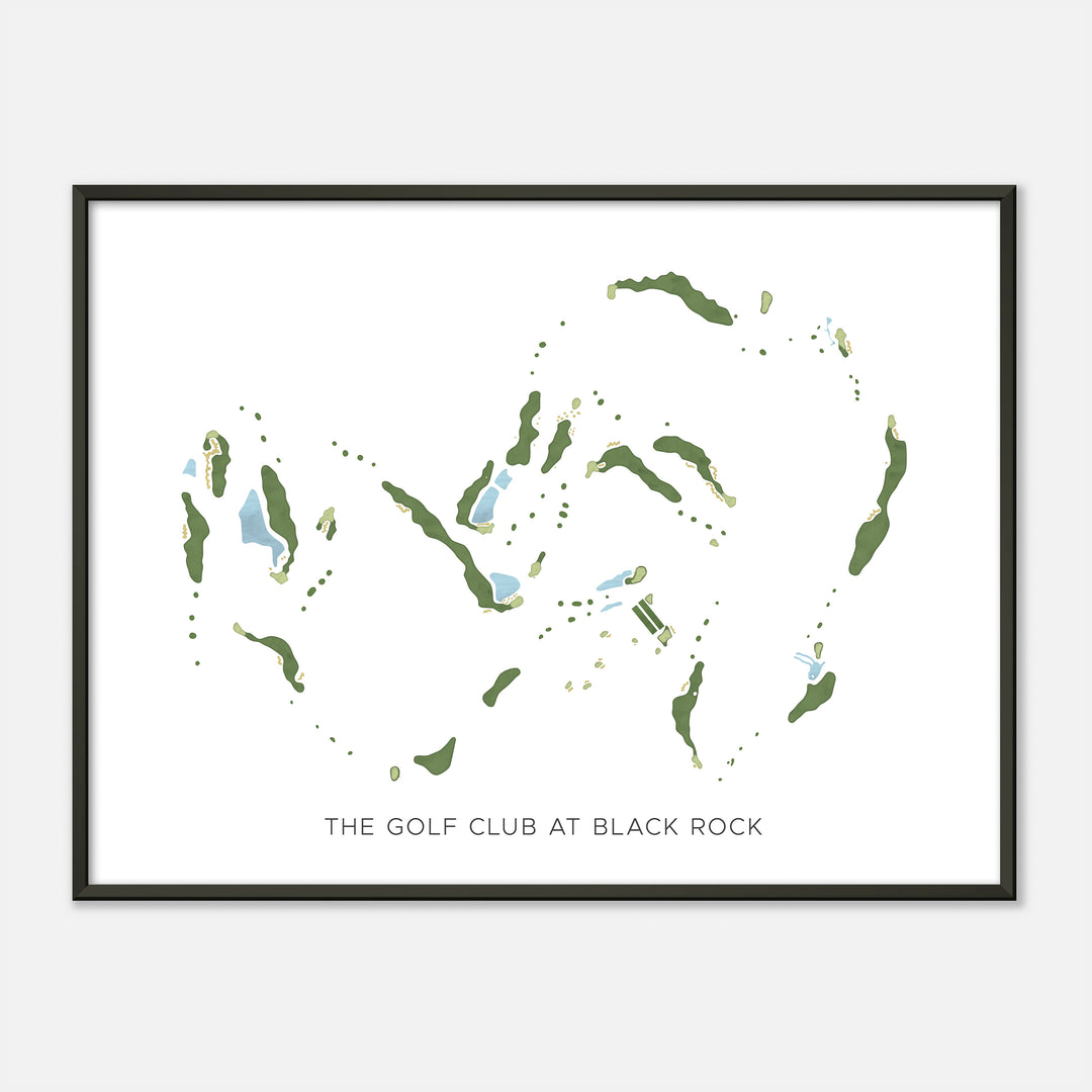 Print of The Golf Club At Black Rock Modern Map