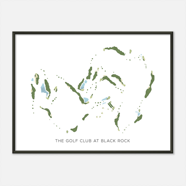 Print of The Golf Club At Black Rock Modern Map