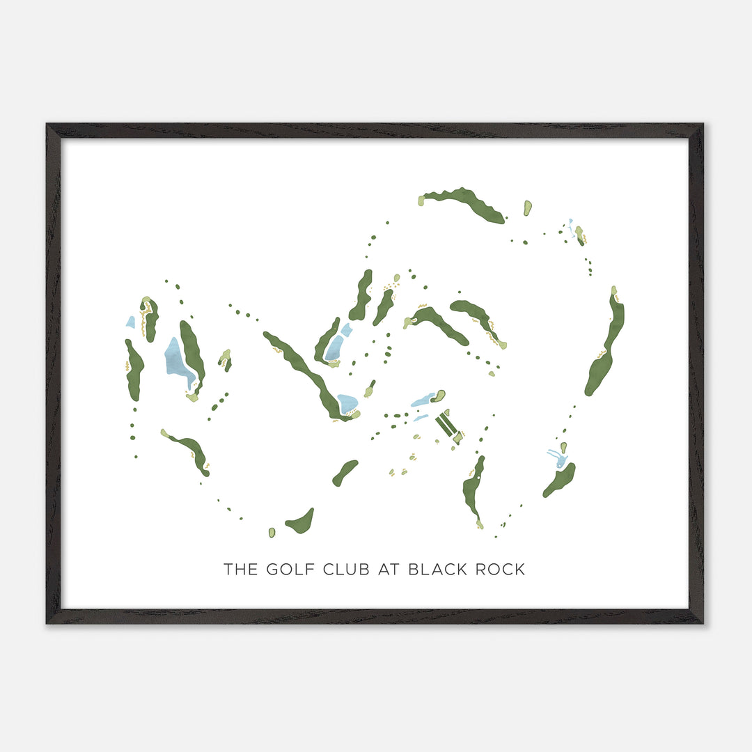 Print of The Golf Club At Black Rock Modern Map