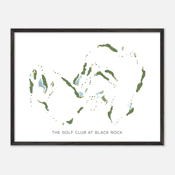 Print of The Golf Club At Black Rock Modern Map
