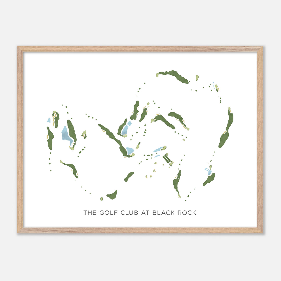 Print of The Golf Club At Black Rock Modern Map