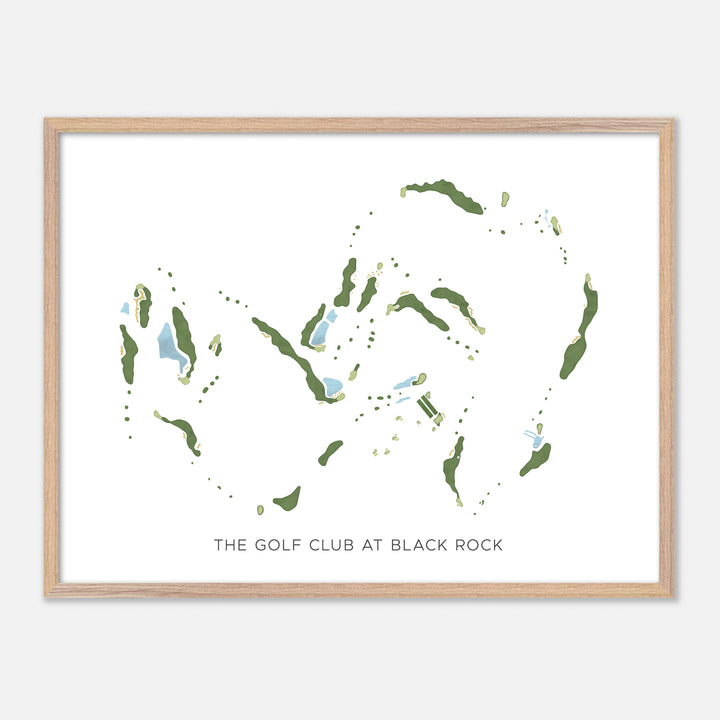 Print of The Golf Club At Black Rock Modern Map