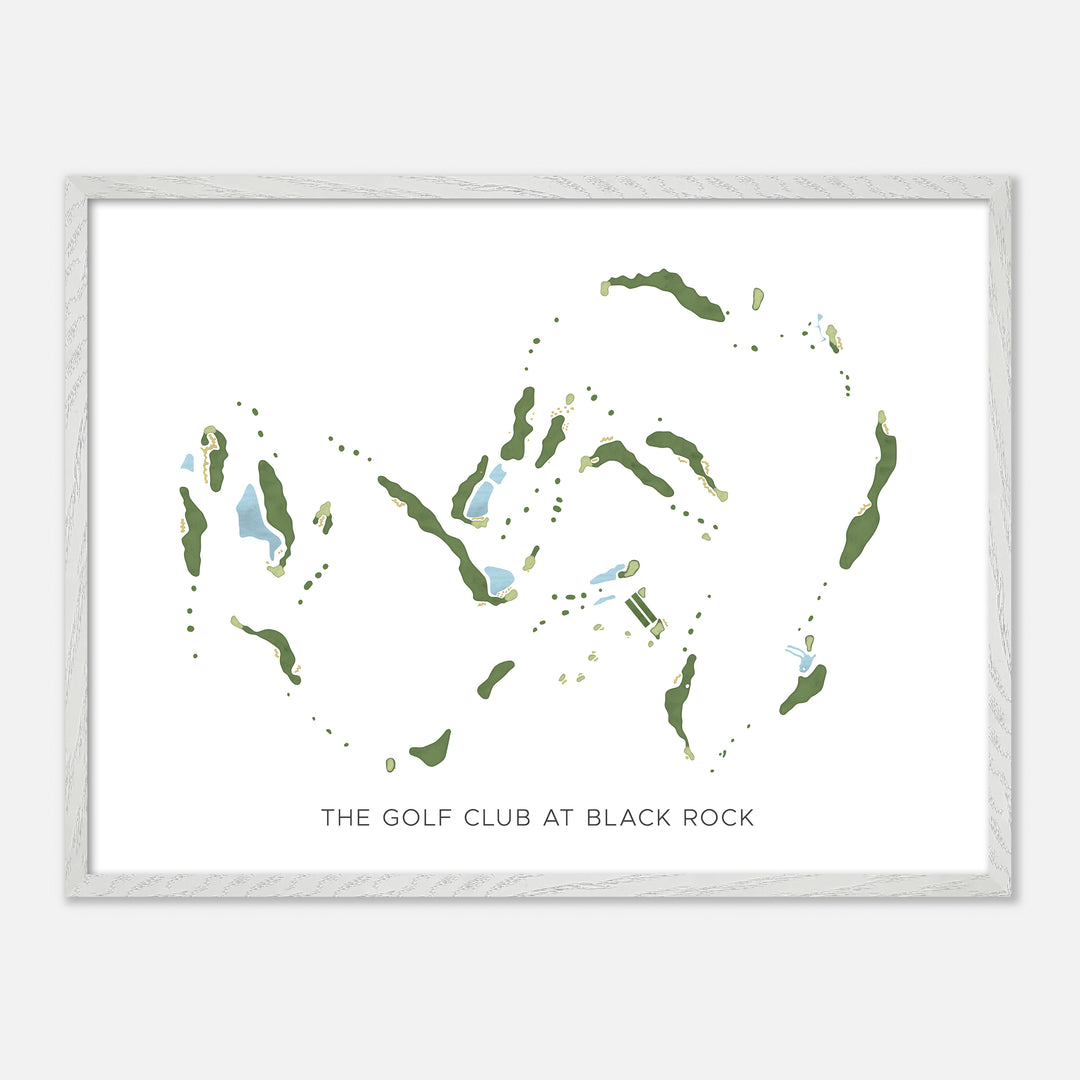Print of The Golf Club At Black Rock Modern Map