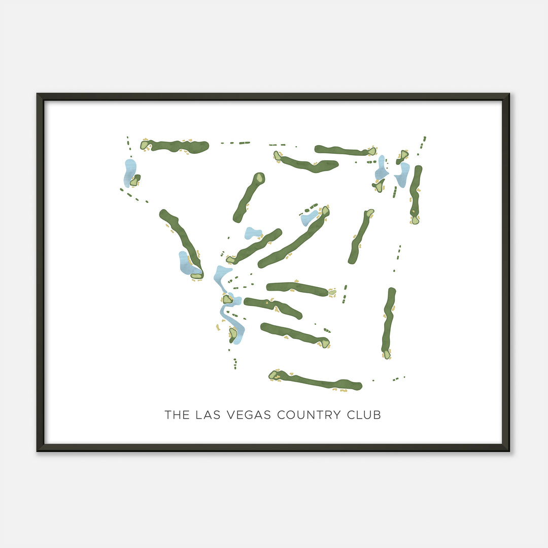Print of The Las Vegas Country Club Modern Map