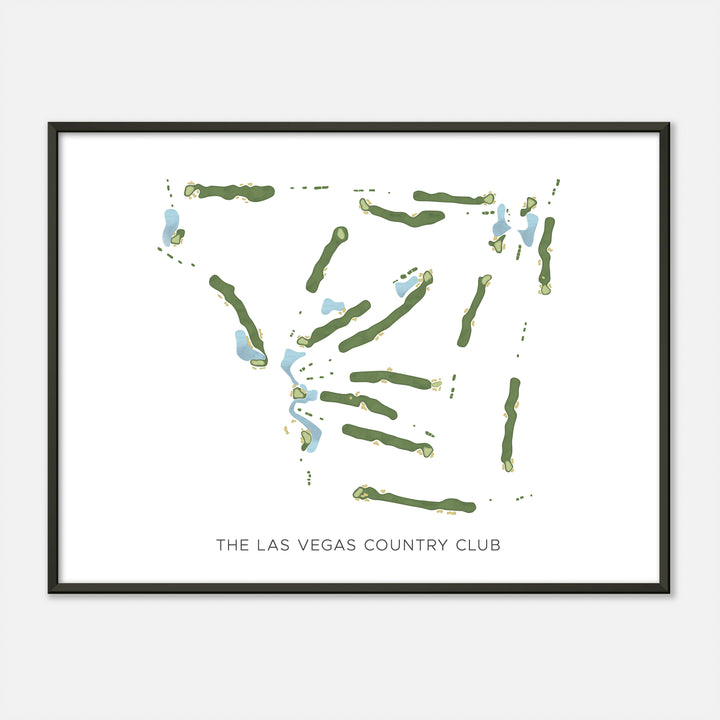 Print of The Las Vegas Country Club Modern Map