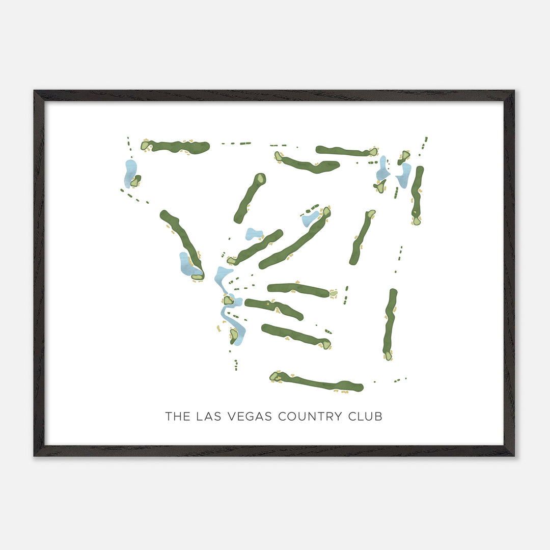 Print of The Las Vegas Country Club Modern Map