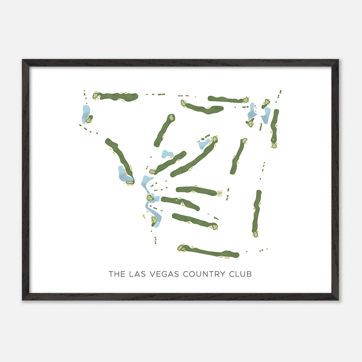Print of The Las Vegas Country Club Modern Map