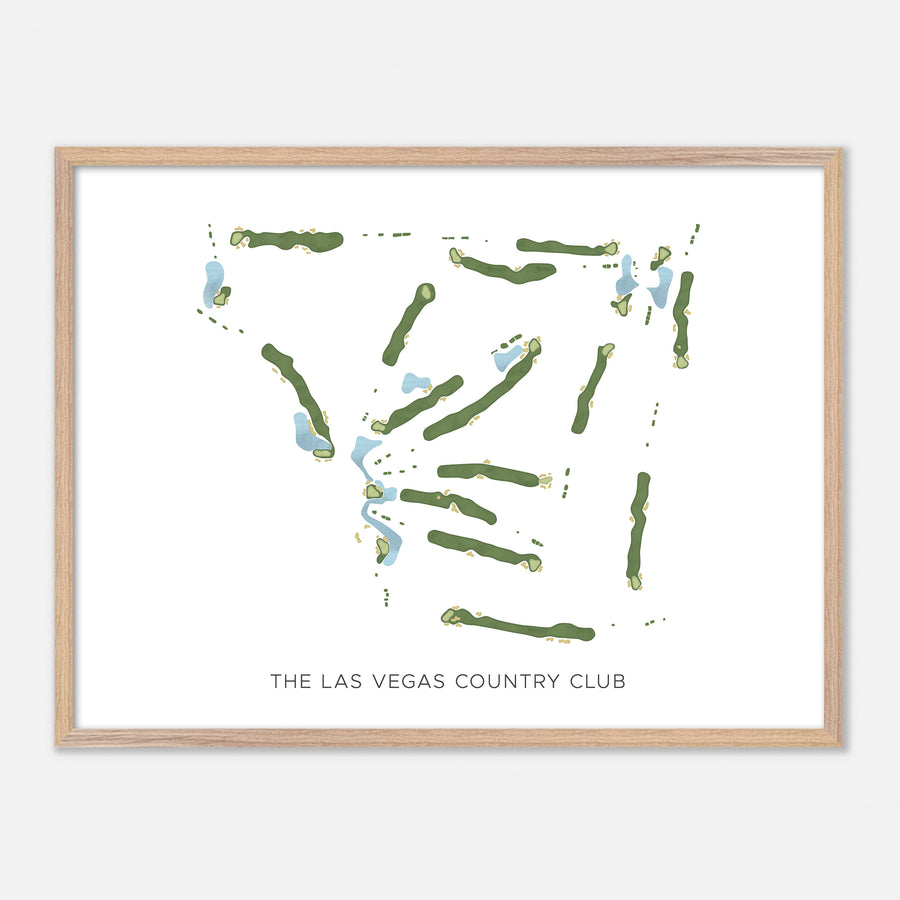 Print of The Las Vegas Country Club Modern Map