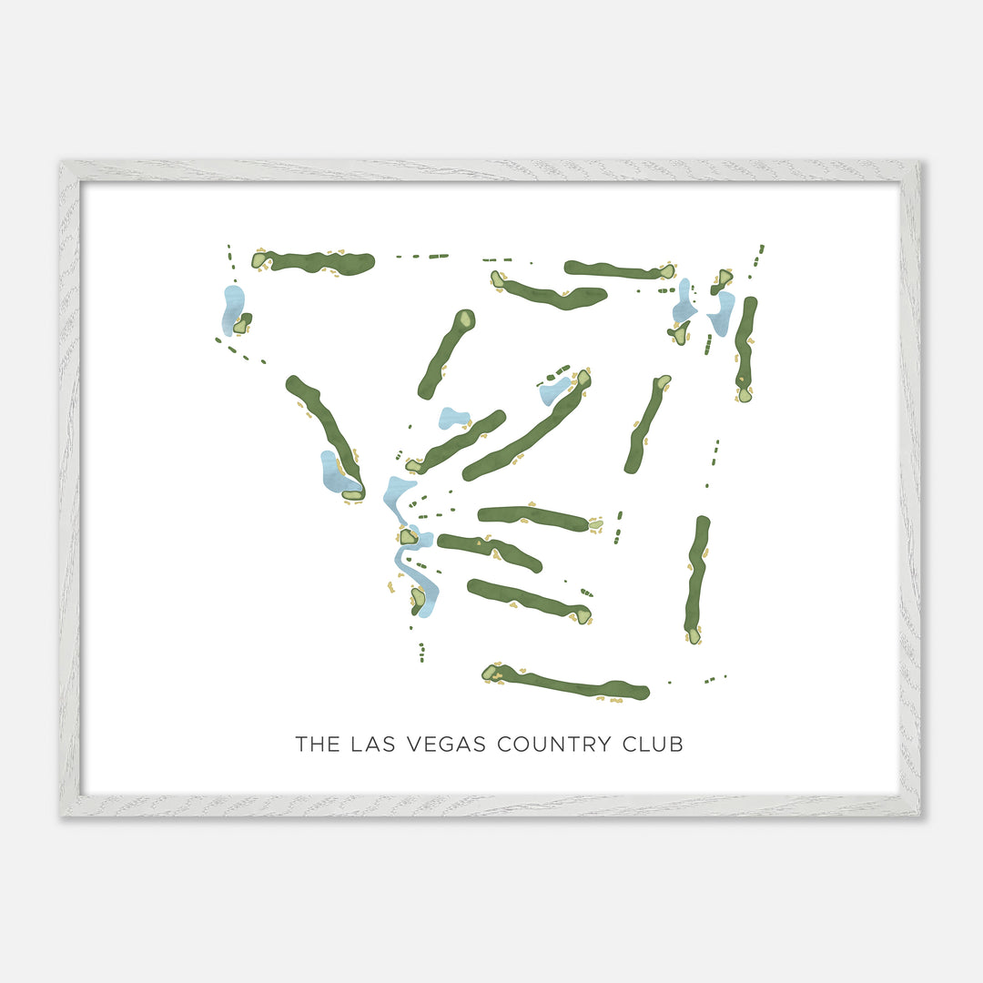 Print of The Las Vegas Country Club Modern Map