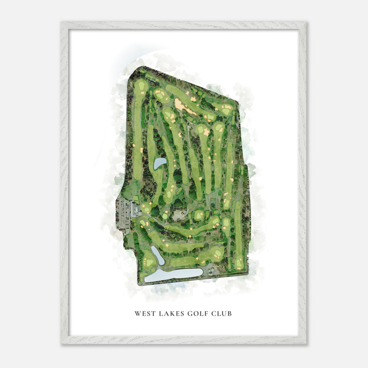 Print of West Lakes Golf Club Classic Map
