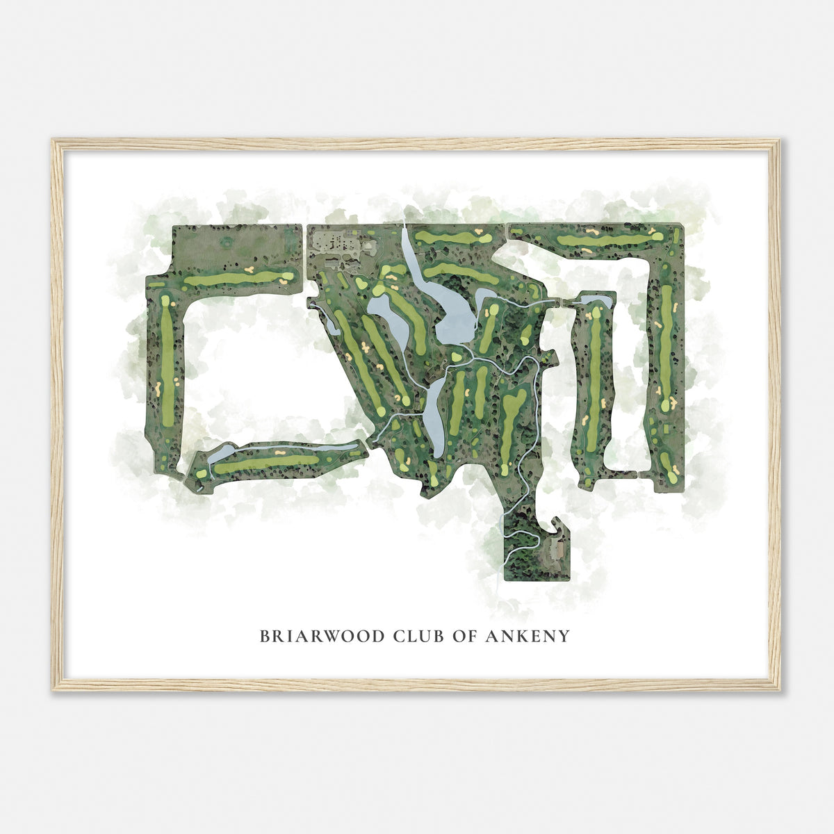 Print of Briarwood Club Of Ankeny Classic Map