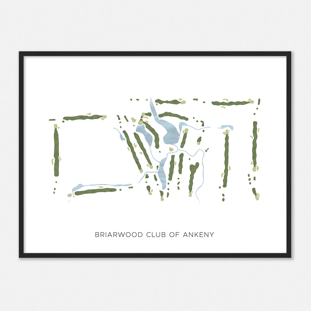 Print of Briarwood Club Of Ankeny Modern Map