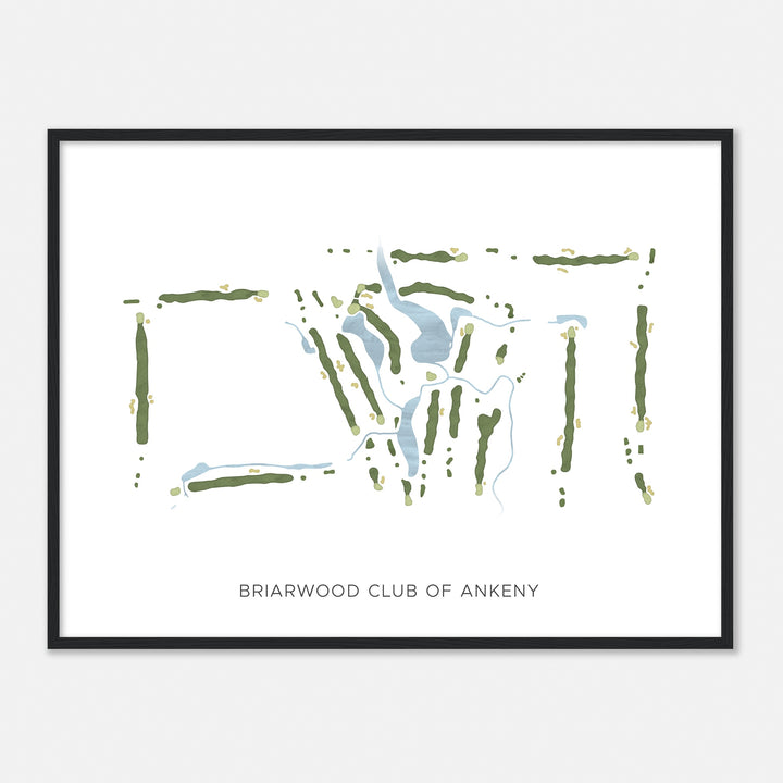 Print of Briarwood Club Of Ankeny Modern Map