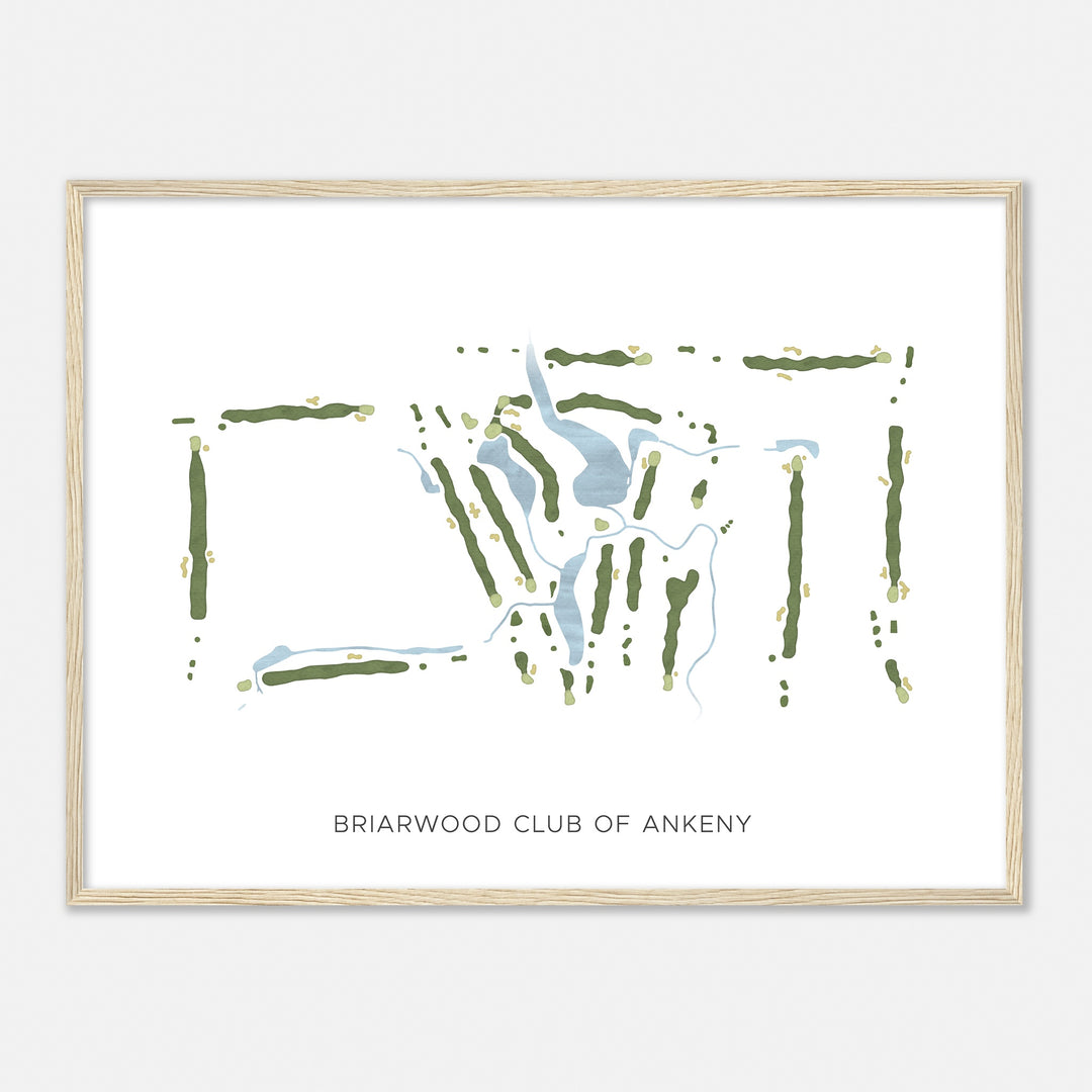 Print of Briarwood Club Of Ankeny Modern Map