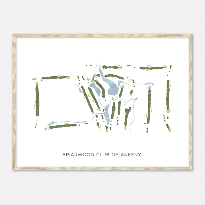 Print of Briarwood Club Of Ankeny Modern Map