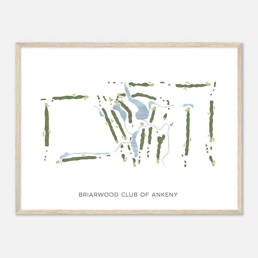 Print of Briarwood Club Of Ankeny Modern Map