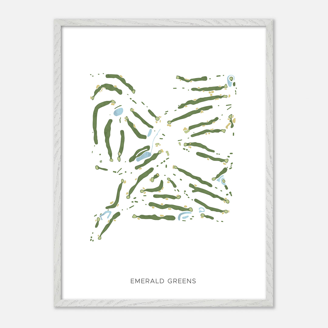 Print of Emerald Greens Modern Map