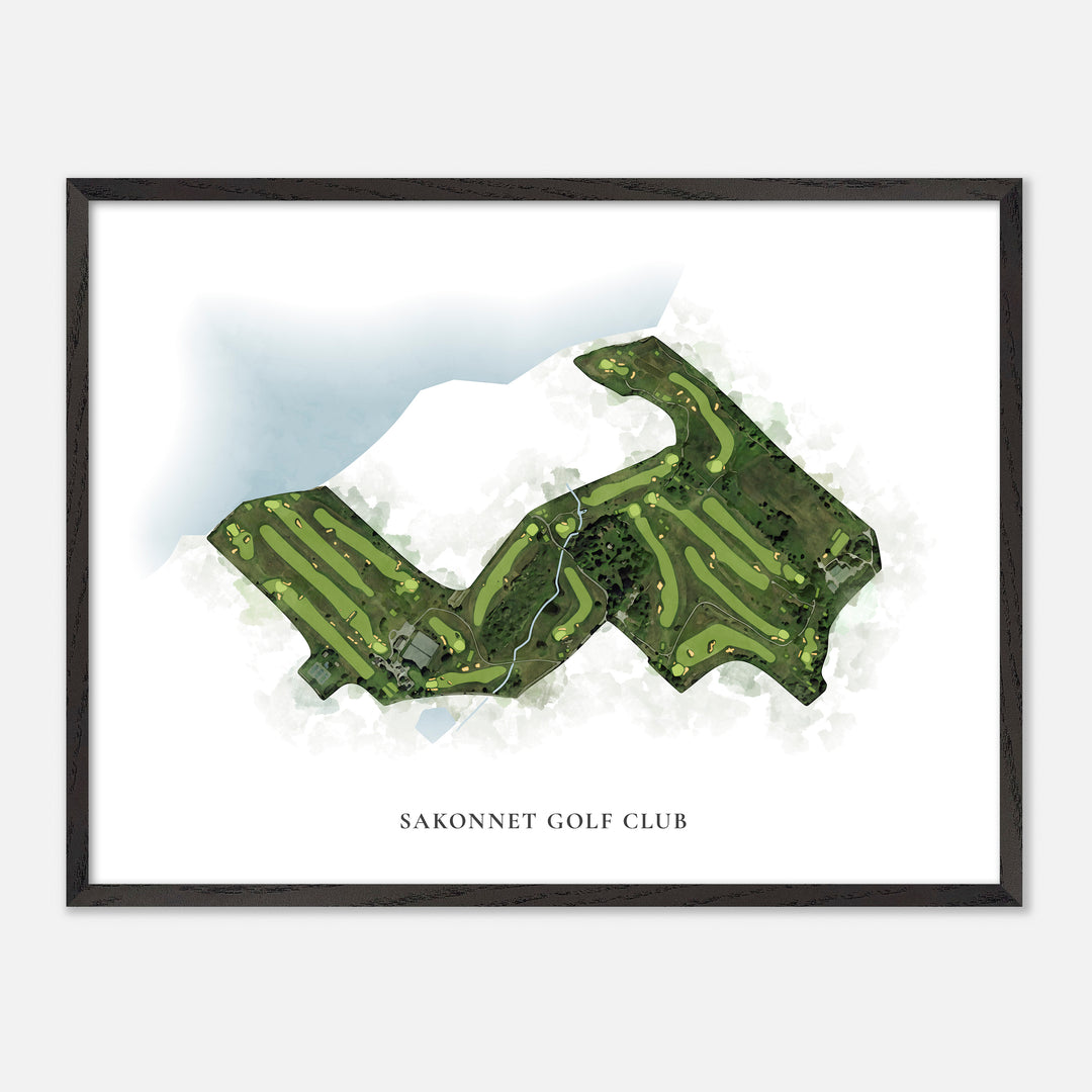 Print of Sakonnet Golf Club Classic Map
