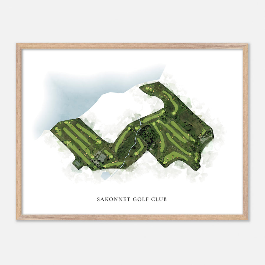 Print of Sakonnet Golf Club Classic Map