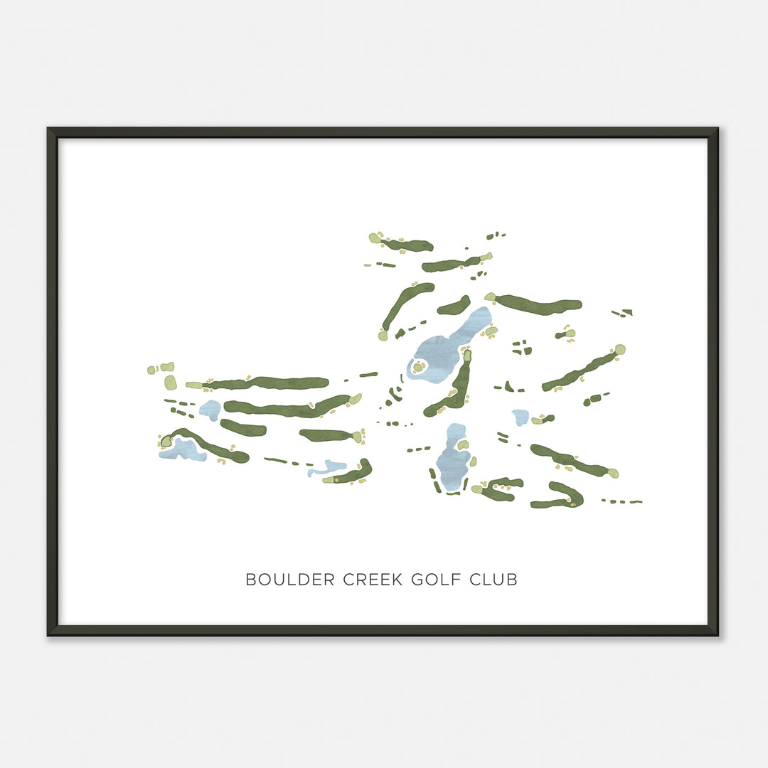 Print of Boulder Creek Golf Club Modern Map