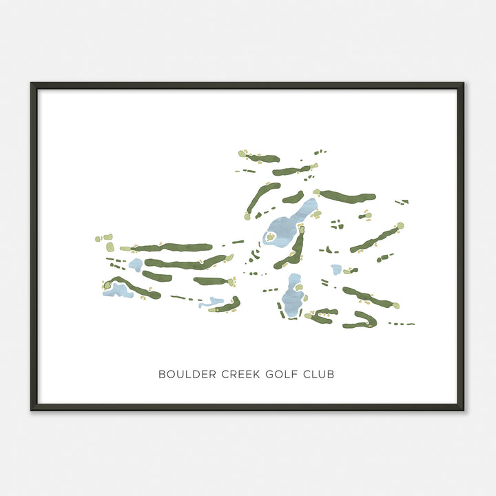 Print of Boulder Creek Golf Club Modern Map