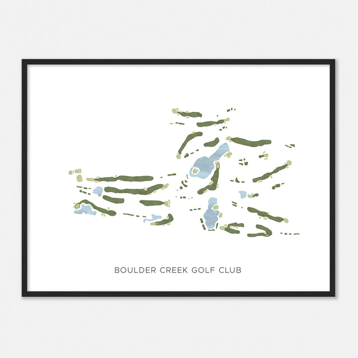 Print of Boulder Creek Golf Club Modern Map