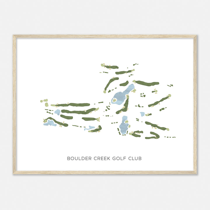 Print of Boulder Creek Golf Club Modern Map