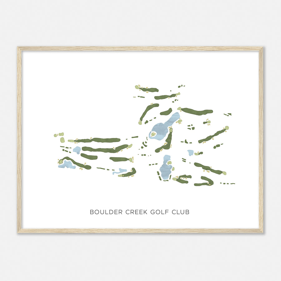 Print of Boulder Creek Golf Club Modern Map