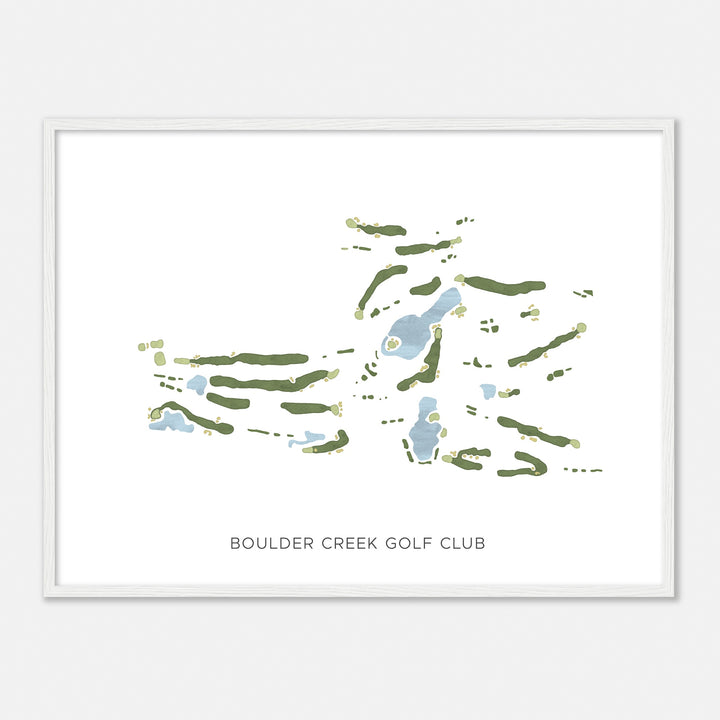 Print of Boulder Creek Golf Club Modern Map
