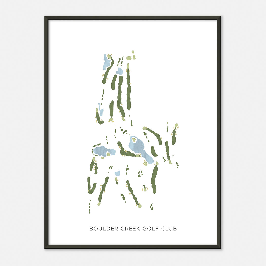 Print of Boulder Creek Golf Club Modern Map