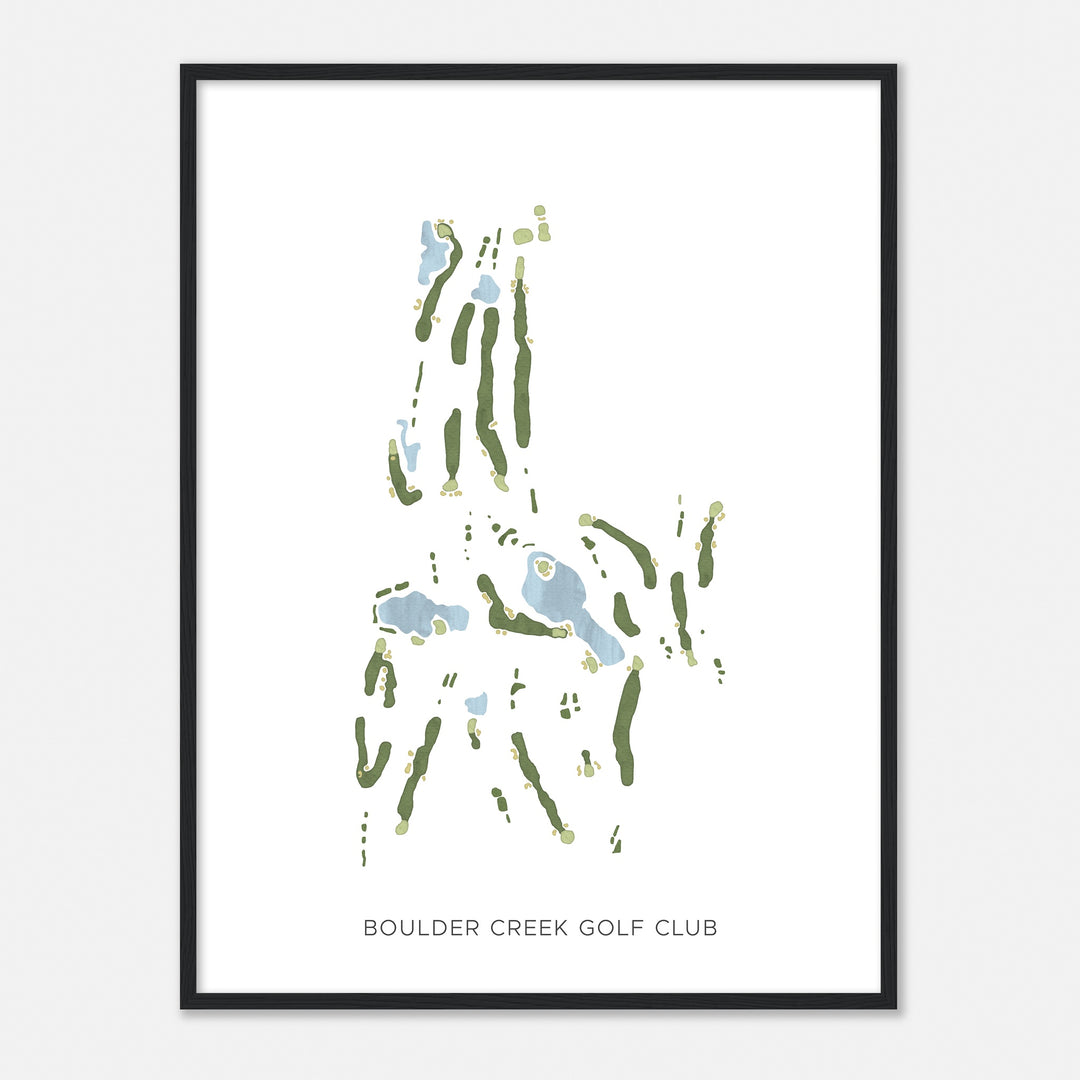 Print of Boulder Creek Golf Club Modern Map