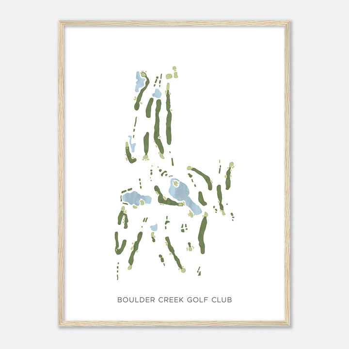 Print of Boulder Creek Golf Club Modern Map