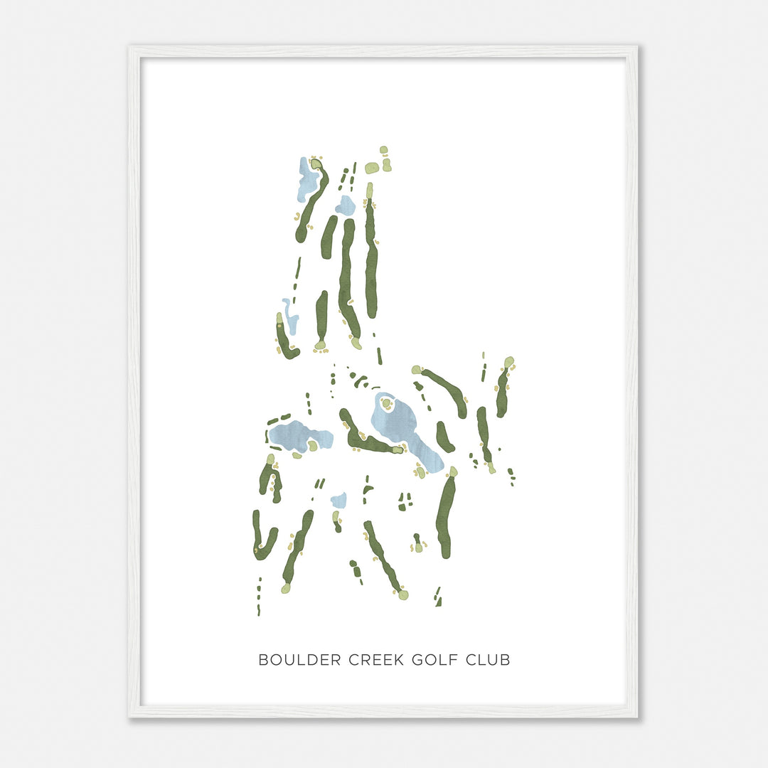 Print of Boulder Creek Golf Club Modern Map