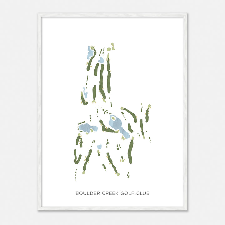 Print of Boulder Creek Golf Club Modern Map