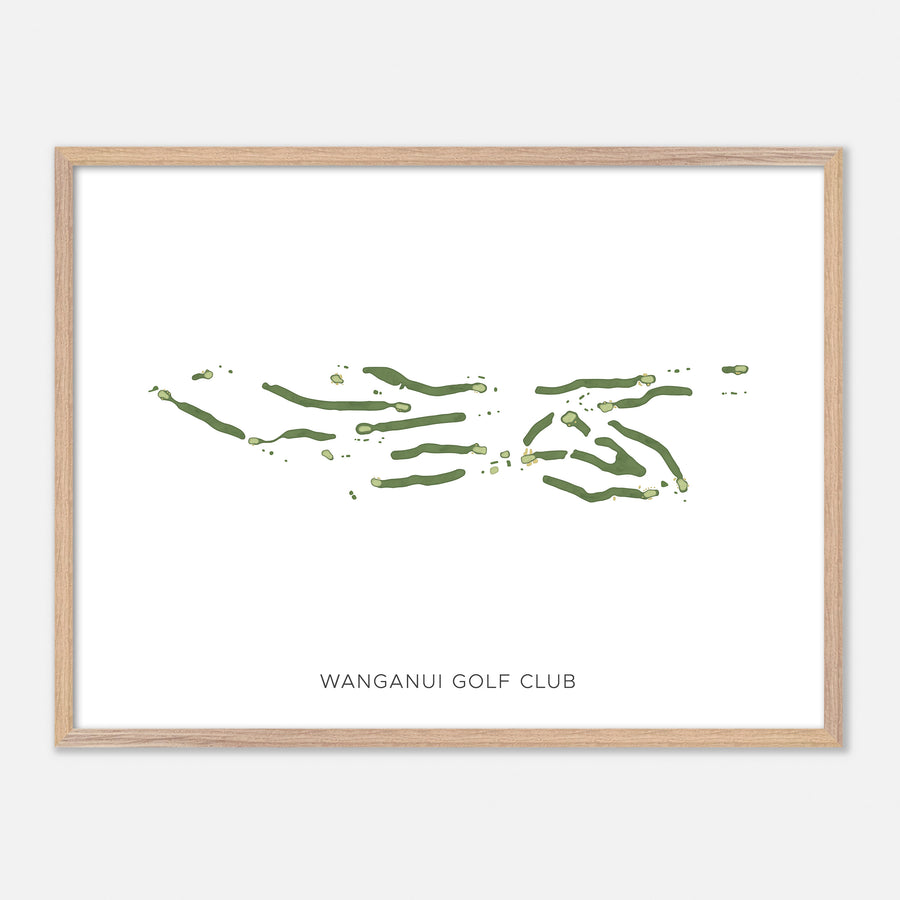 Print of Wanganui Golf Club Modern Map