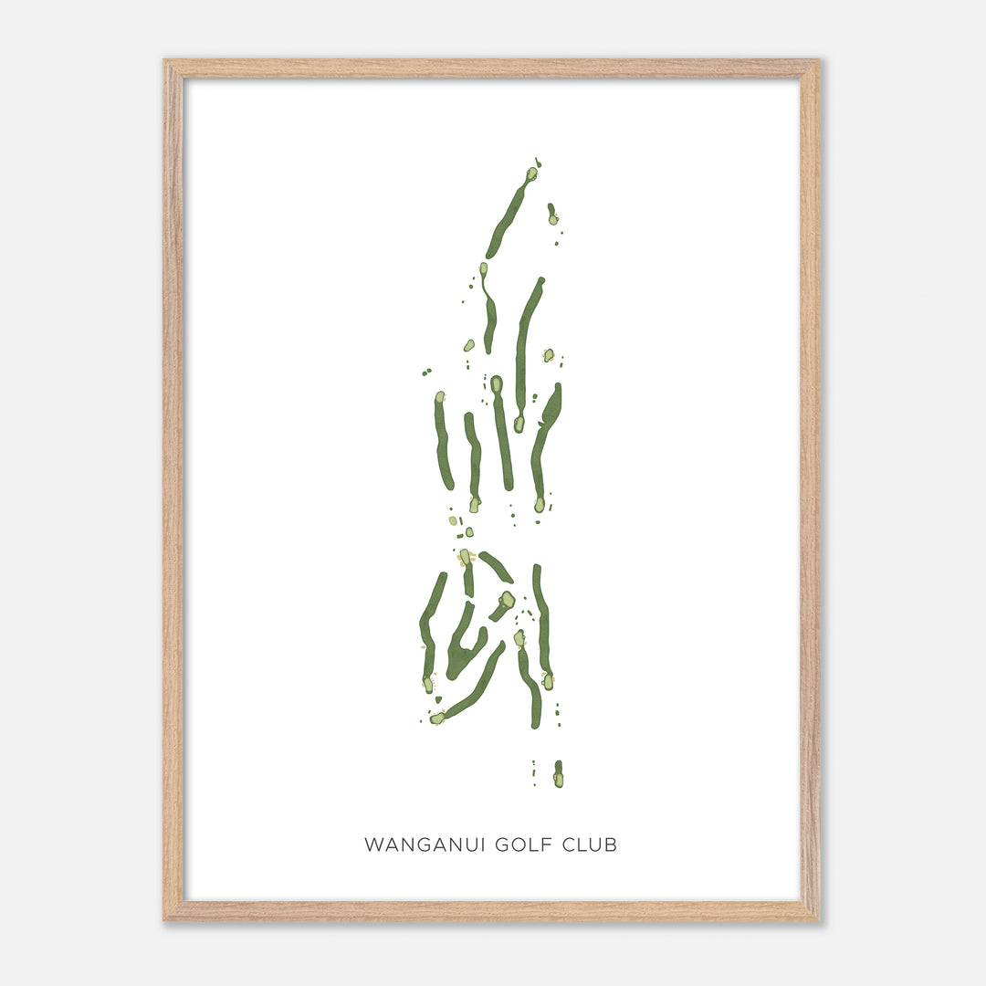 Print of Wanganui Golf Club Modern Map