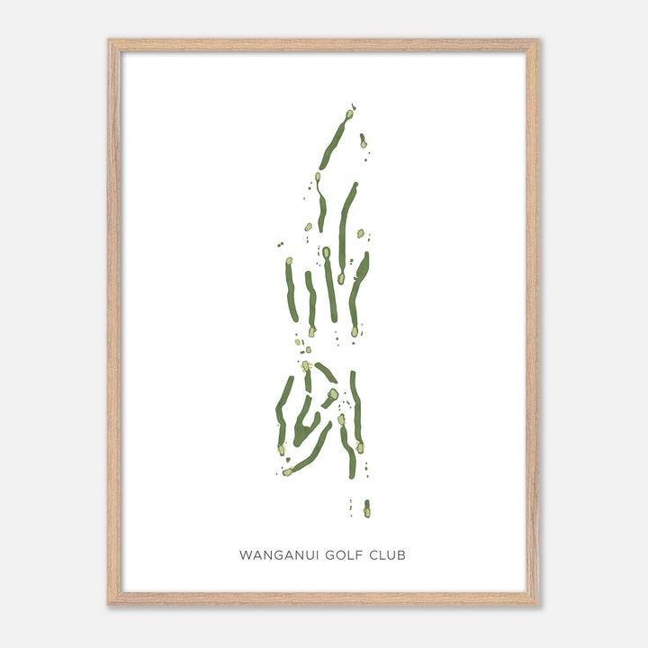 Print of Wanganui Golf Club Modern Map