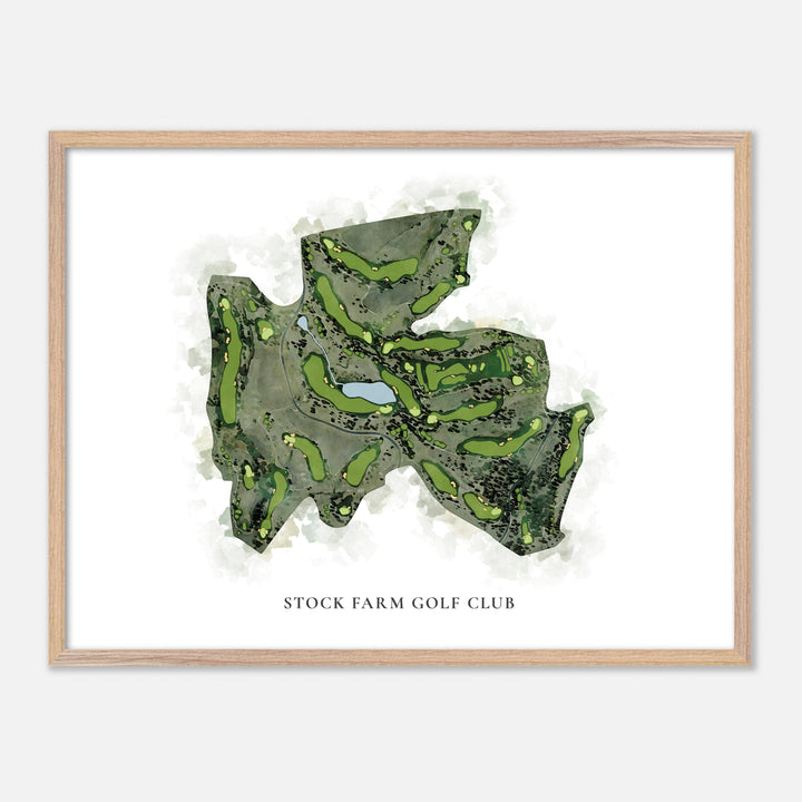Print of Stock Farm Golf Club Classic Map