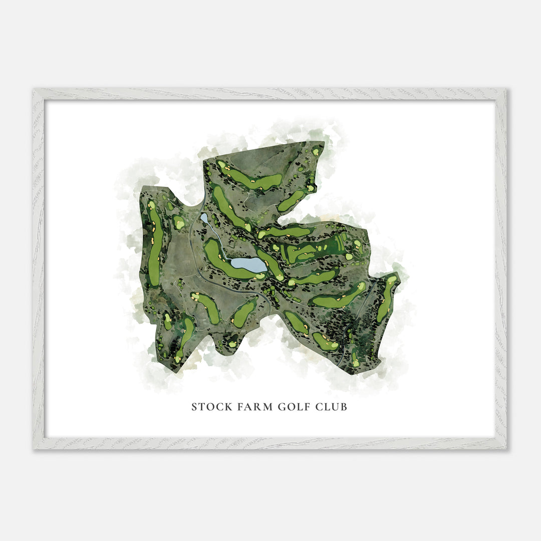 Print of Stock Farm Golf Club Classic Map