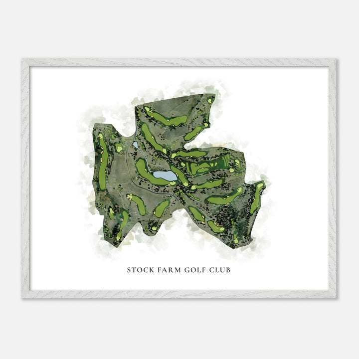 Print of Stock Farm Golf Club Classic Map