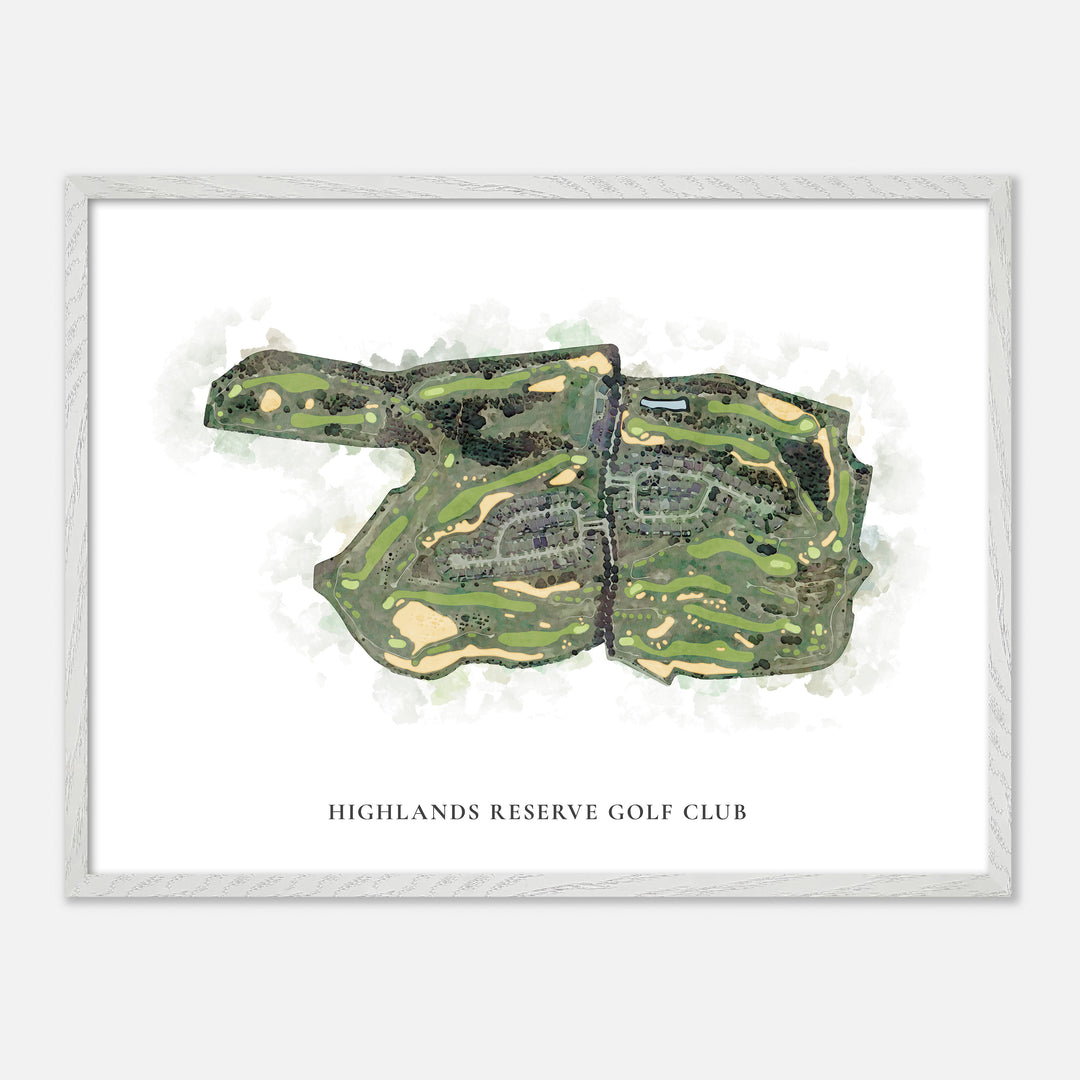 Print of Highlands Reserve Golf Club Classic Map