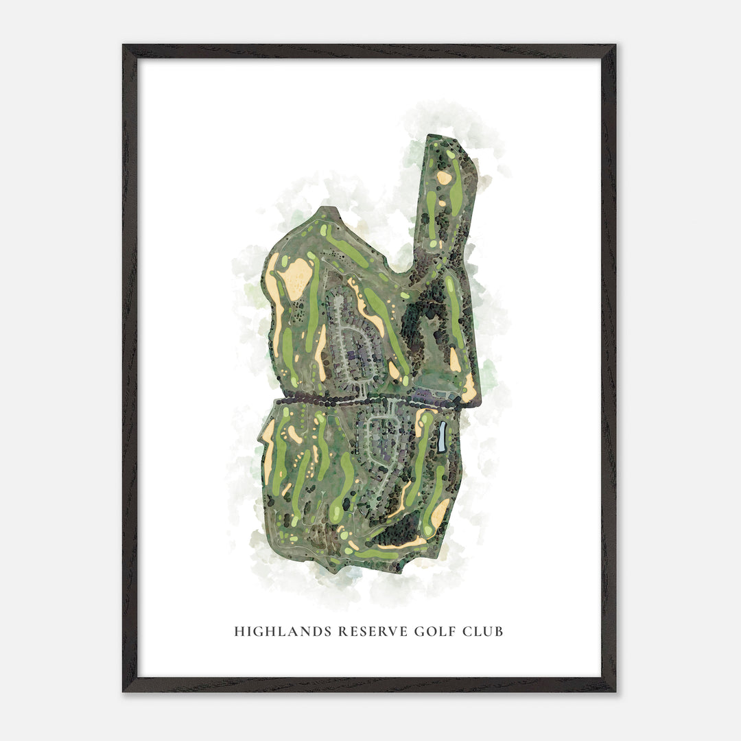 Print of Highlands Reserve Golf Club Classic Map