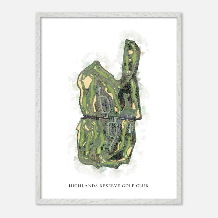 Print of Highlands Reserve Golf Club Classic Map