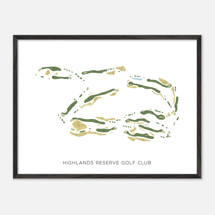 Print of Highlands Reserve Golf Club Modern Map