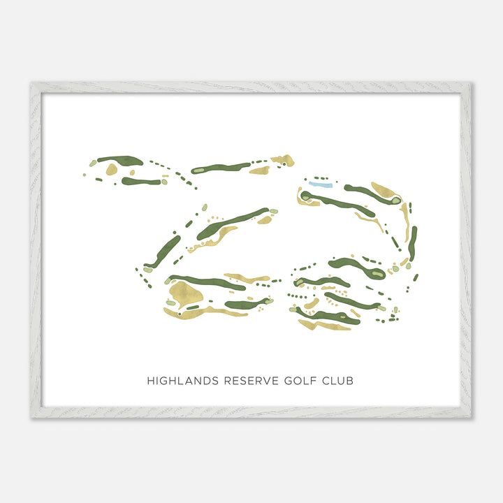 Print of Highlands Reserve Golf Club Modern Map