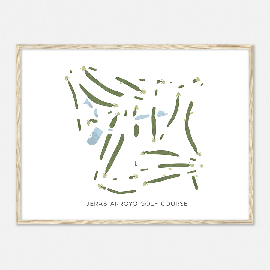 Print of Tijeras Arroyo Golf Course Modern Map