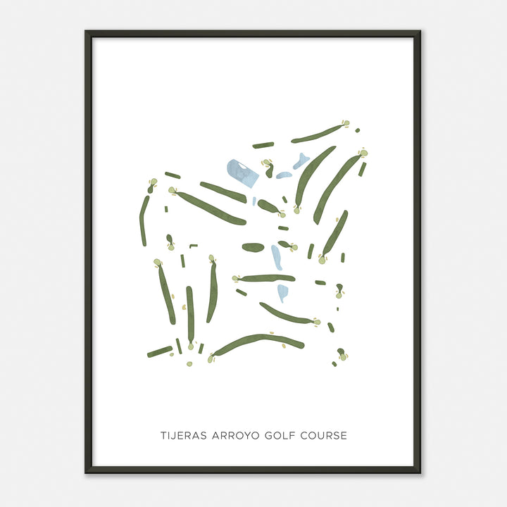 Print of Tijeras Arroyo Golf Course Modern Map